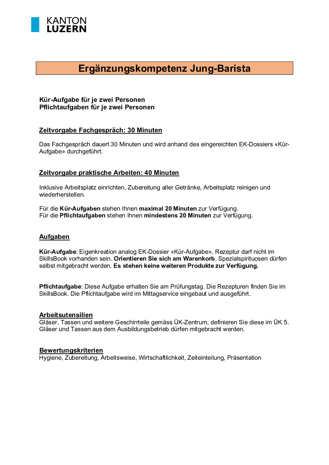 Warenkörbe Jung Barista