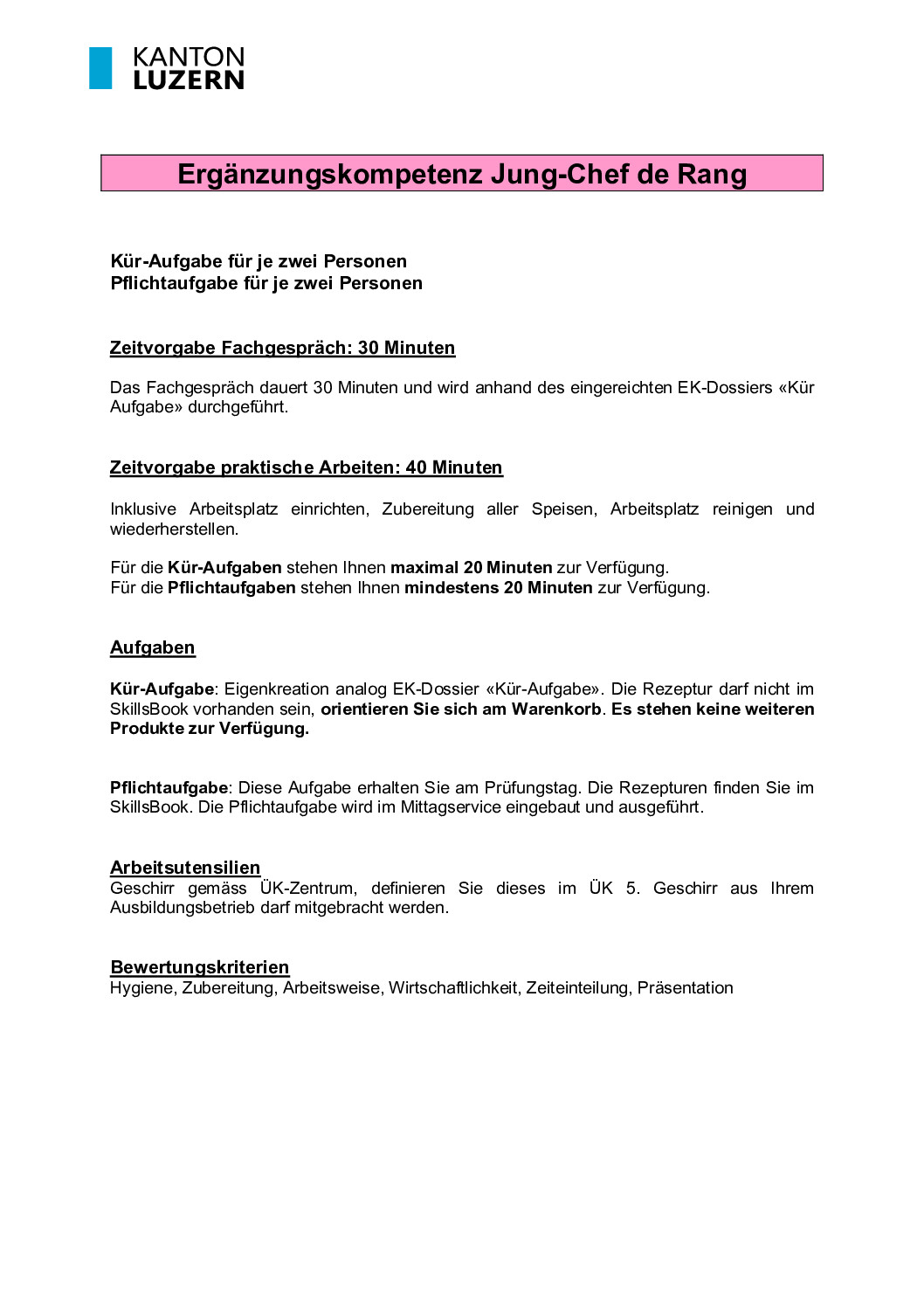 Warenkörbe Jung Chef de Rang